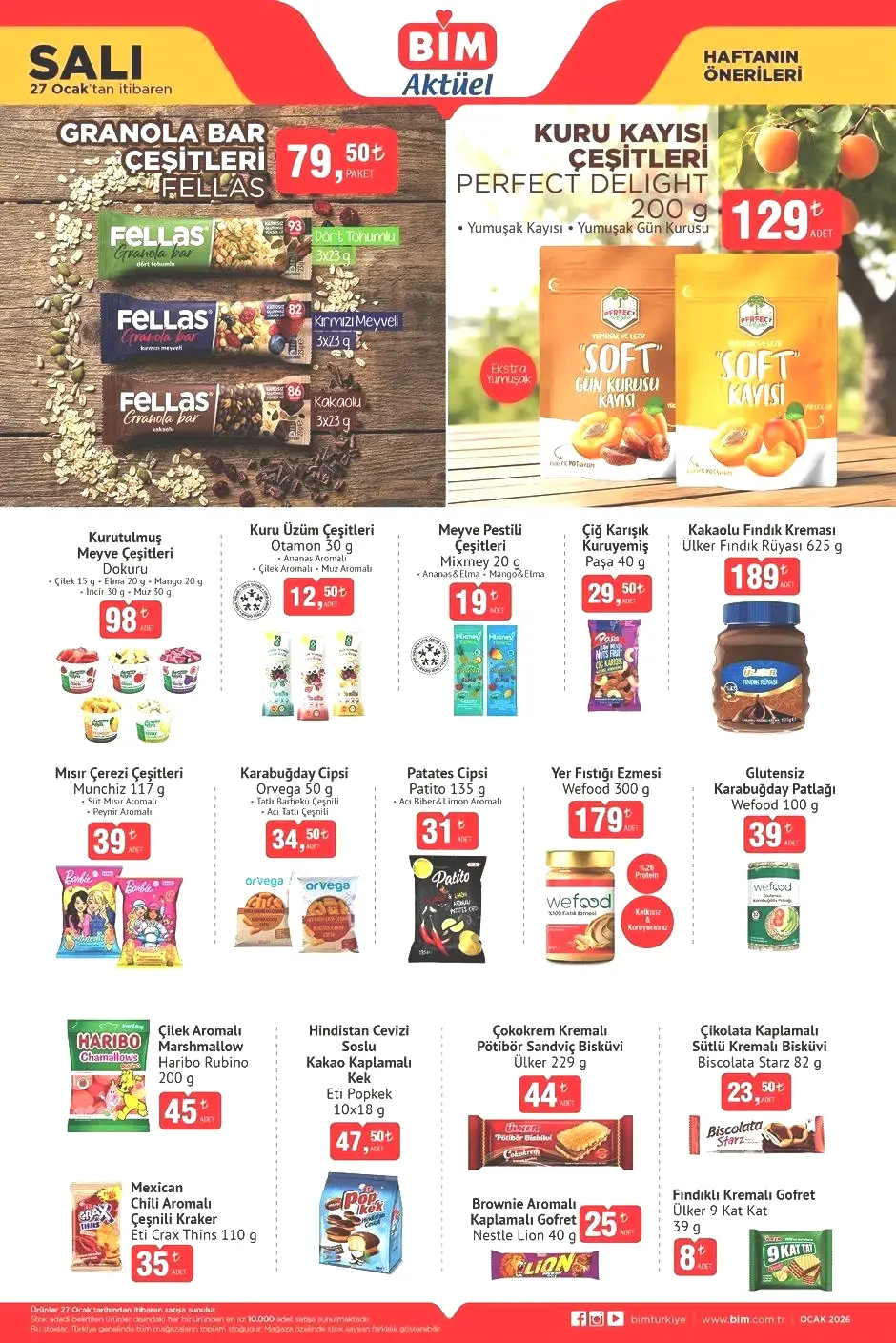 27 OCAK SALI BİM AKTÜEL KATALOĞU 27 OCAK SALI BİM AKTÜEL KATALOĞU