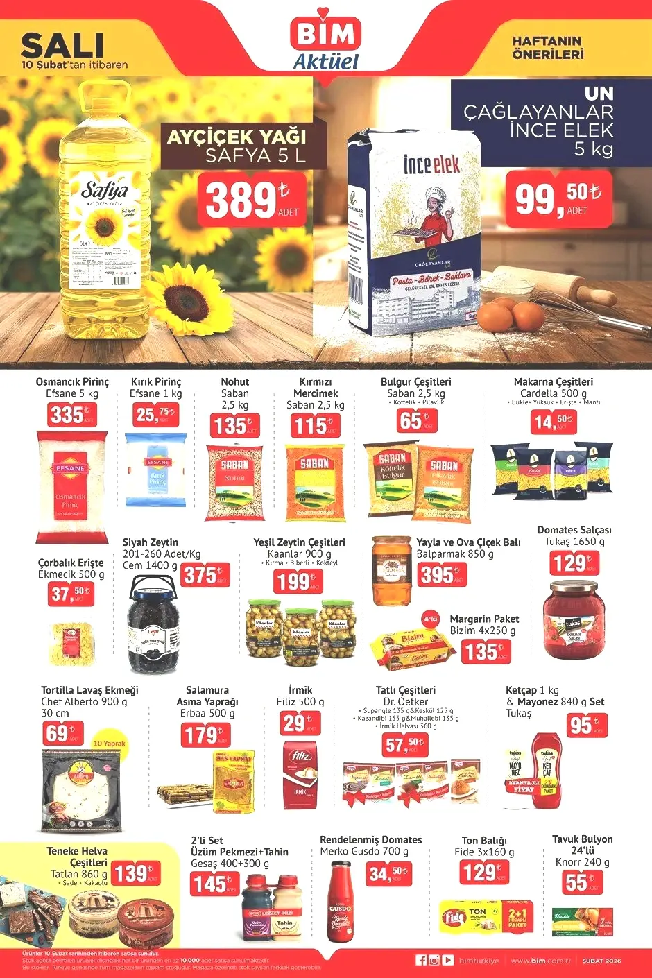 10 ŞUBAT SALI BİM AKTÜEL KATALOĞU