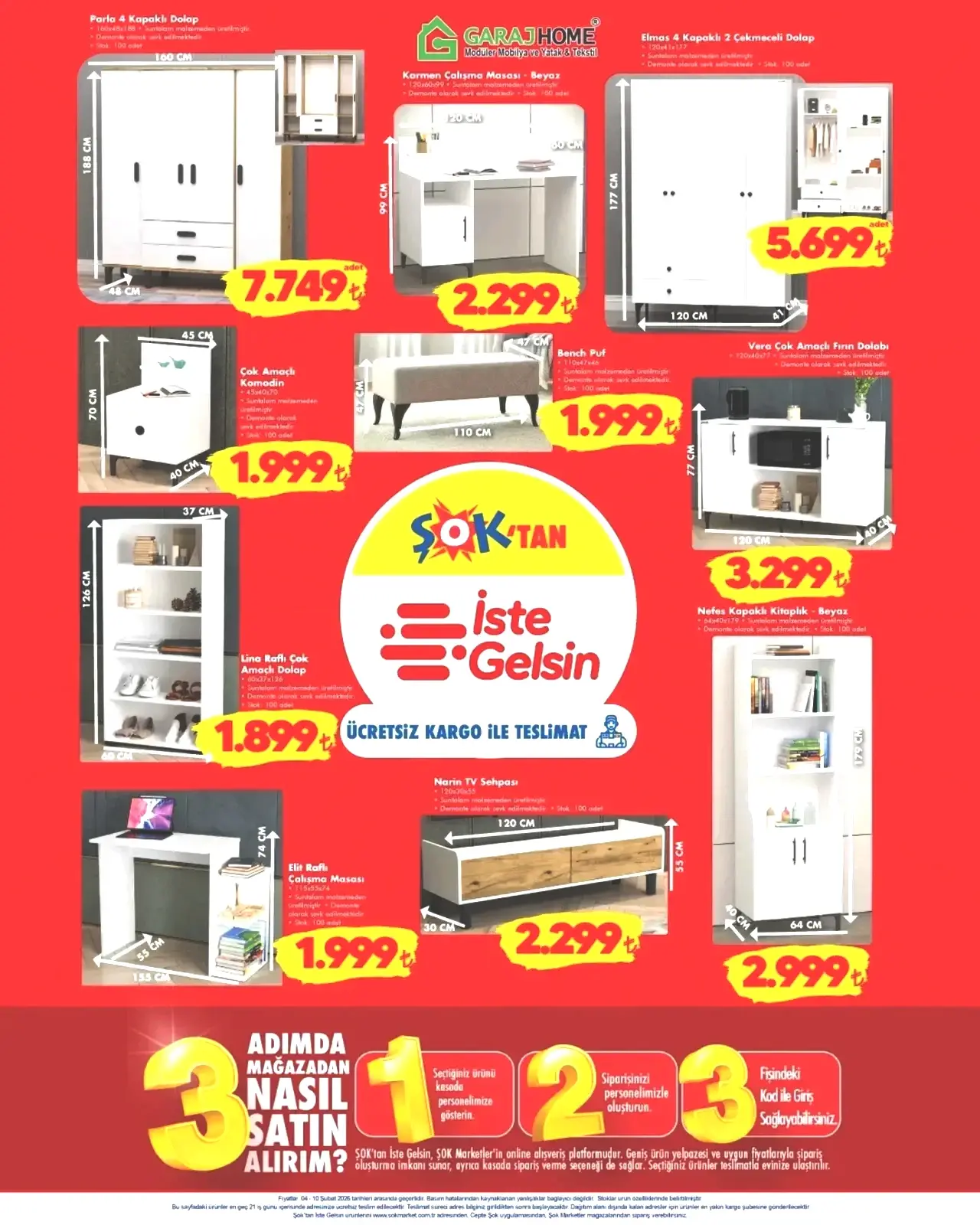 ŞOK aktüel 5-10 Şubat ürünler kataloğu ve fiyatları! ŞOK marketlere araç kamerası, ankastre seti ve çelik çaydanlık/tencere seti geliyor