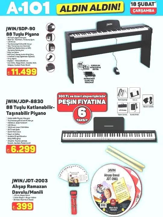 A101 AKTÜEL ÜRÜNLER AFİŞİ 18 ŞUBAT 2026 (YENİ LİSTE TAMAMI) A101 AKTÜEL ÜRÜNLER AFİŞİ 18 ŞUBAT 2026 (YENİ LİSTE TAMAMI)
