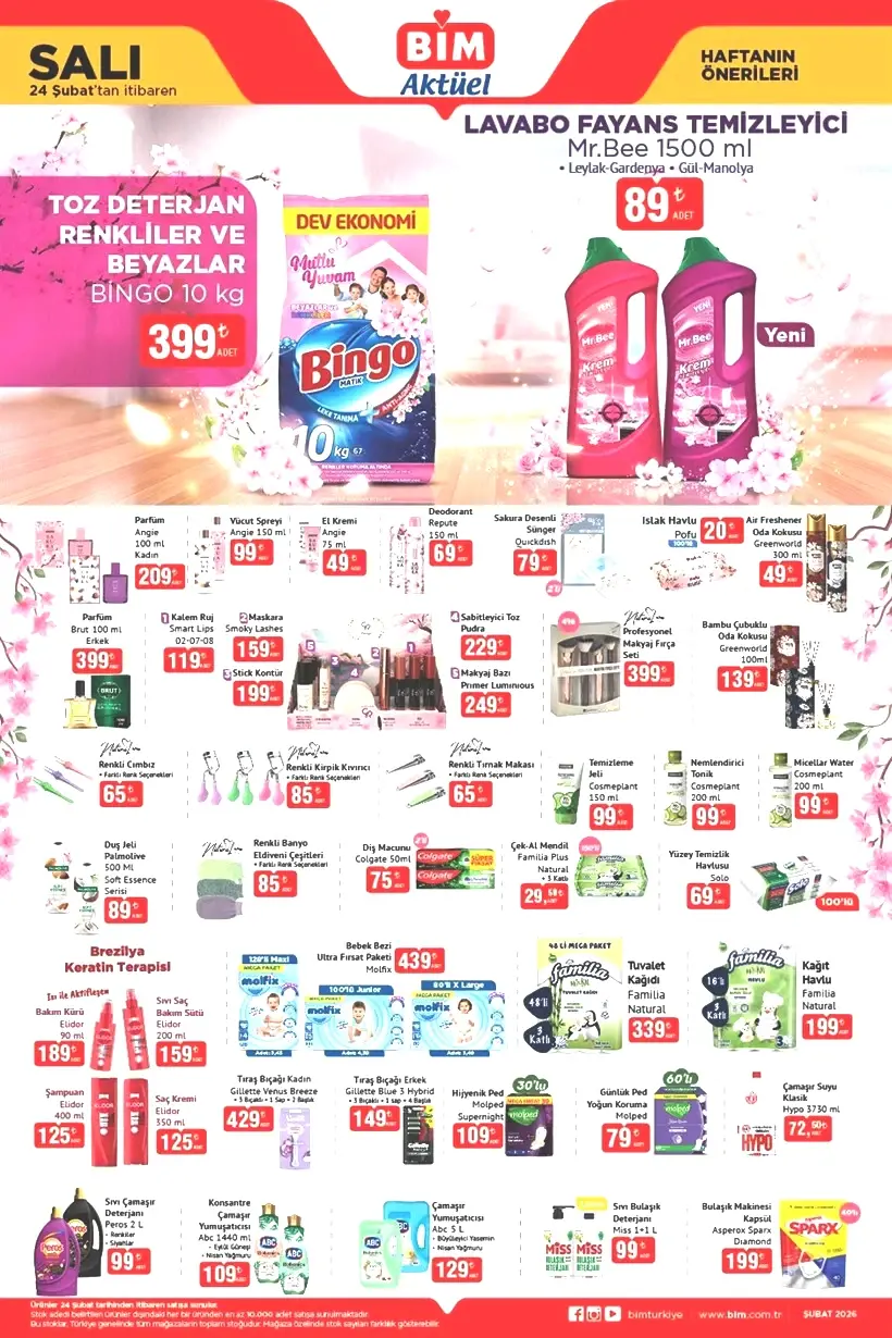 YENİ HAFTA ÜRÜNLERİ BELLİ OLDU: BİM 24-25-27 Şubat 2026 Aktüel Ürünler Kataloğu Yayınlandı - Resim : 1
