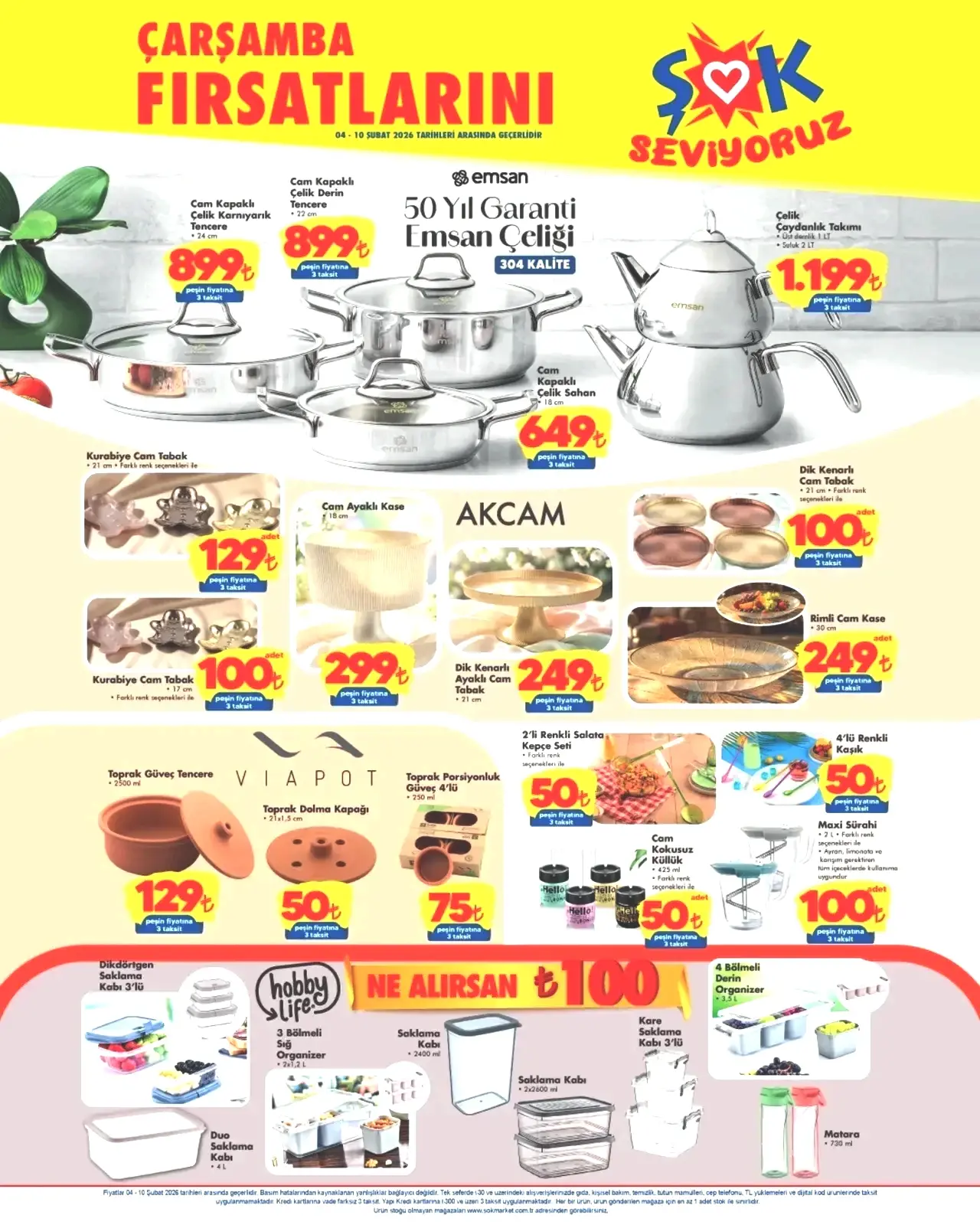 ŞOK aktüel 5-10 Şubat ürünler kataloğu ve fiyatları! ŞOK marketlere araç kamerası, ankastre seti ve çelik çaydanlık/tencere seti geliyor