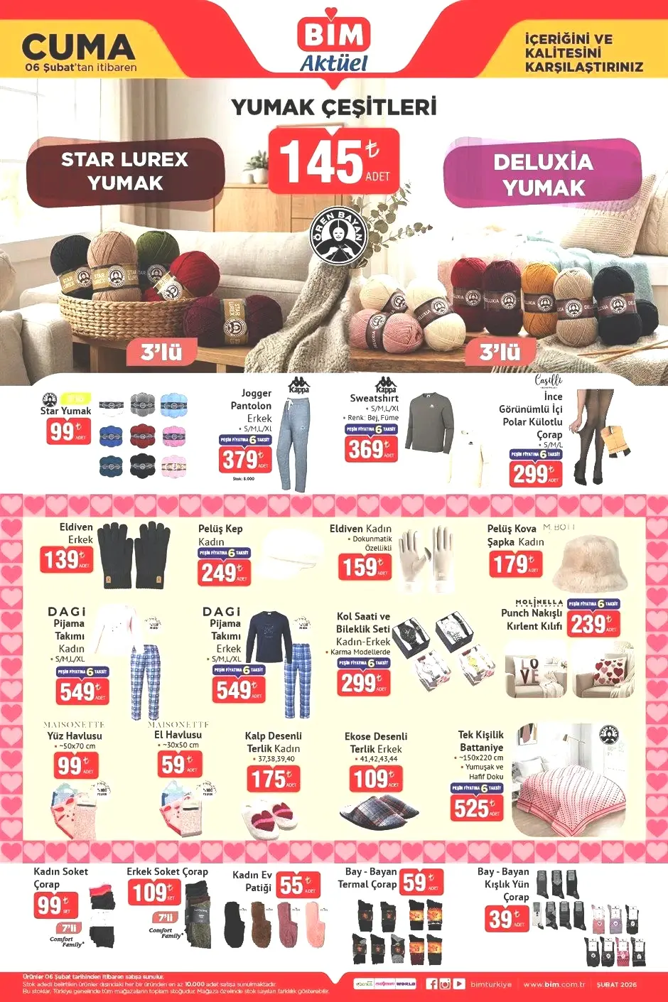 6 ŞUBAT CUMA BİM AKTÜEL KATALOĞU