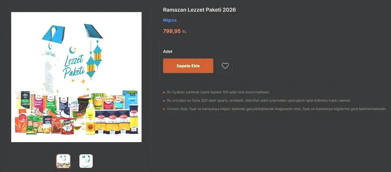 Ramazan kolisi 2026 fiyatları! BİM, A101, ŞOK, Migros Ramazan kolisi fiyatı ne kadar?