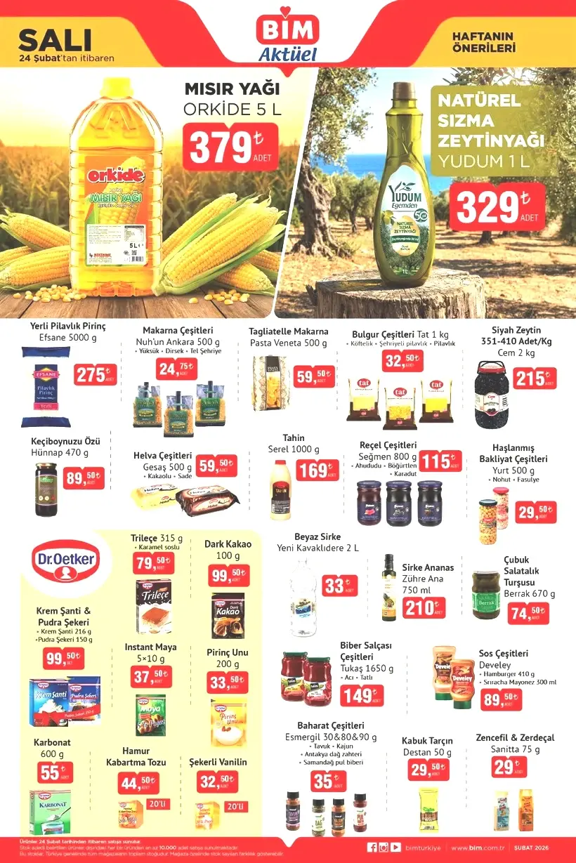 YENİ HAFTA ÜRÜNLERİ BELLİ OLDU: BİM 24-25-27 Şubat 2026 Aktüel Ürünler Kataloğu Yayınlandı - Resim : 2