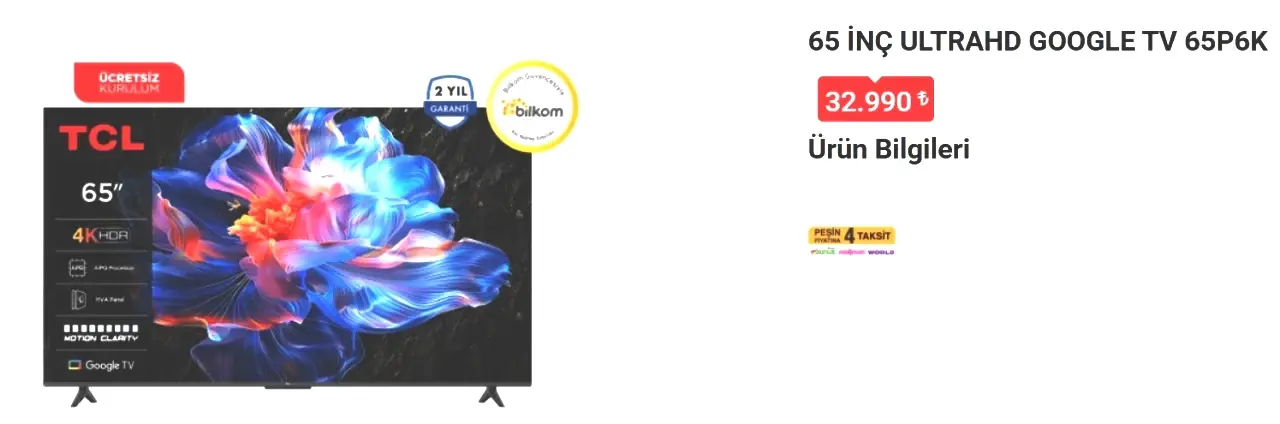 BİM 13 Şubat 2026 Cuma aktüel ürünler kataloğu! BİM’e TCL 65 İNÇ Ultra HD Google TV geliyor! - Sayfa 1