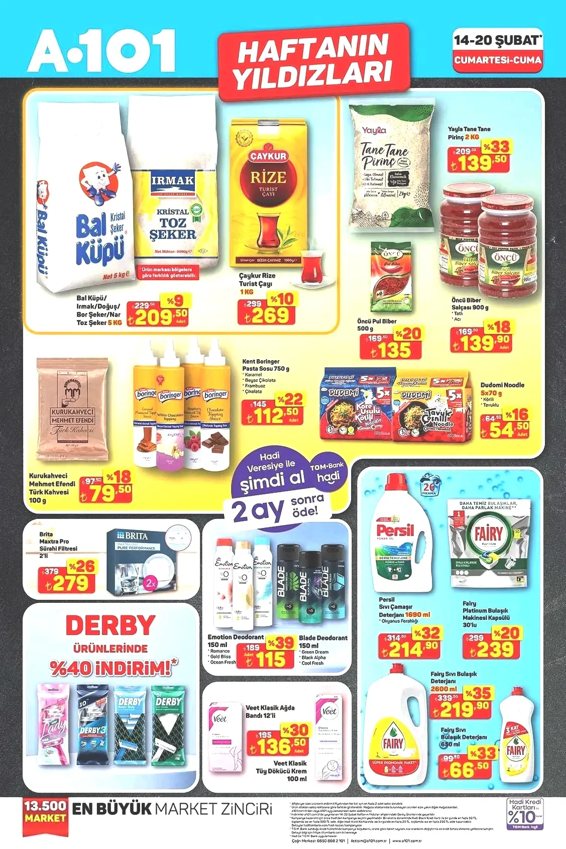 14-20 ŞUBAT A101 HAFTANIN YILDIZLARI AKTÜEL KATALOĞU