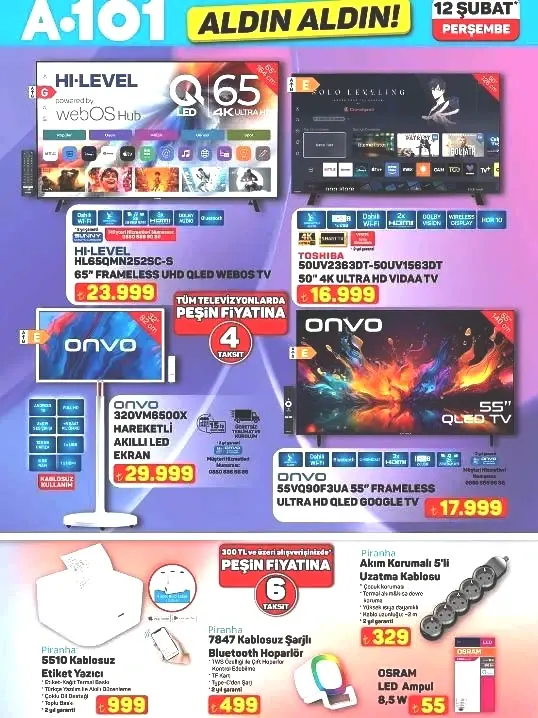 A101 Aldın Aldın 12 Şubat 2026 Kataloğu