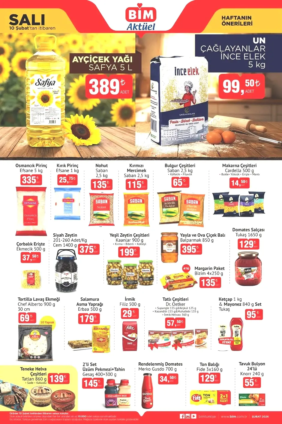 19 eylül BİM aktüel katalog gıda ürünleri