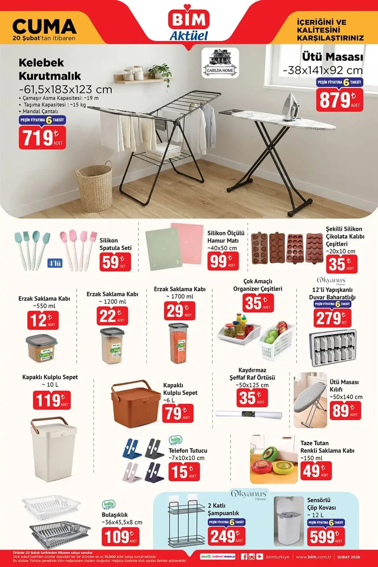 BİM yeni 20-27 Şubat aktüel ürünler kataloğu 2026! Şarjlı süpürge, tam otomatik kahve makinesi, ısıtıcı çeşitleri, digital tost makinesi 