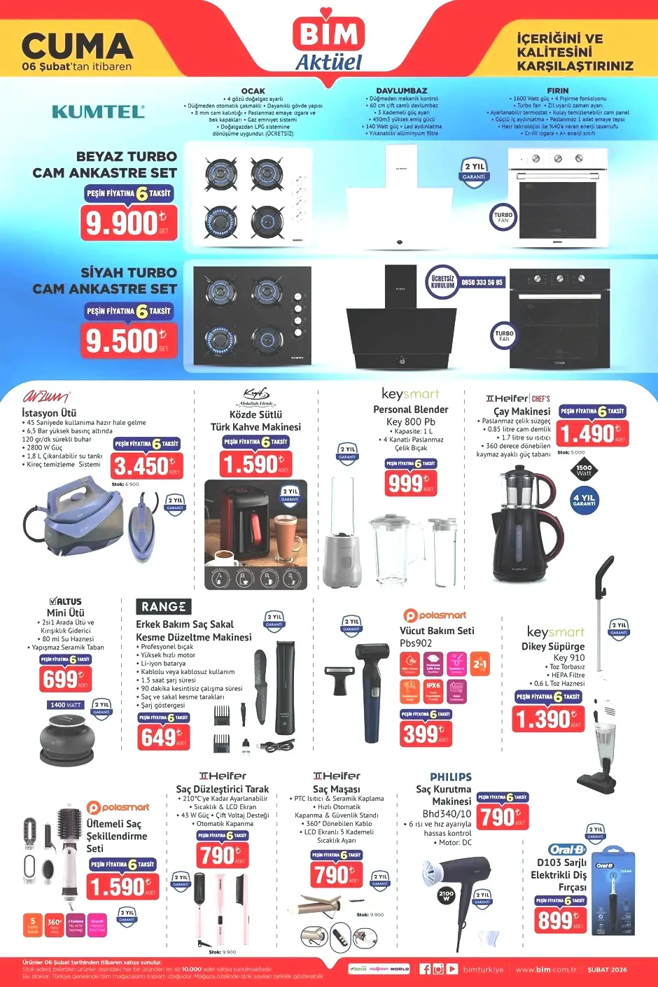 BİM AKTÜEL 6 ŞUBAT 2026 KATALOĞU