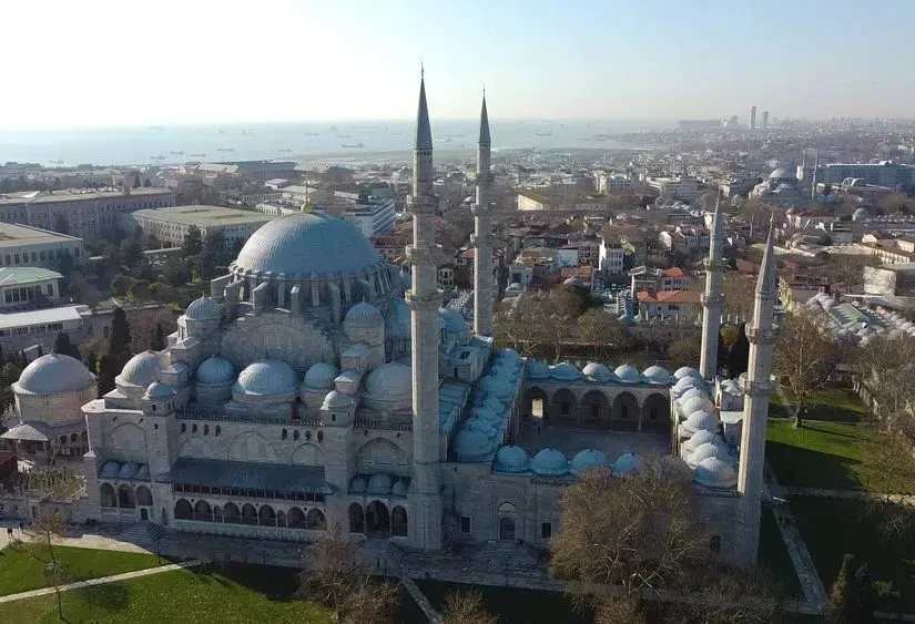 Süleymaniye Camii havadan görünümü