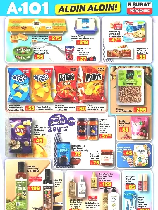 RAFLARDA A101 ALDIN ALDIN KATALOĞU BUGÜN 5 ŞUBAT 2026 (İNDİRİMLİ BROŞÜR)