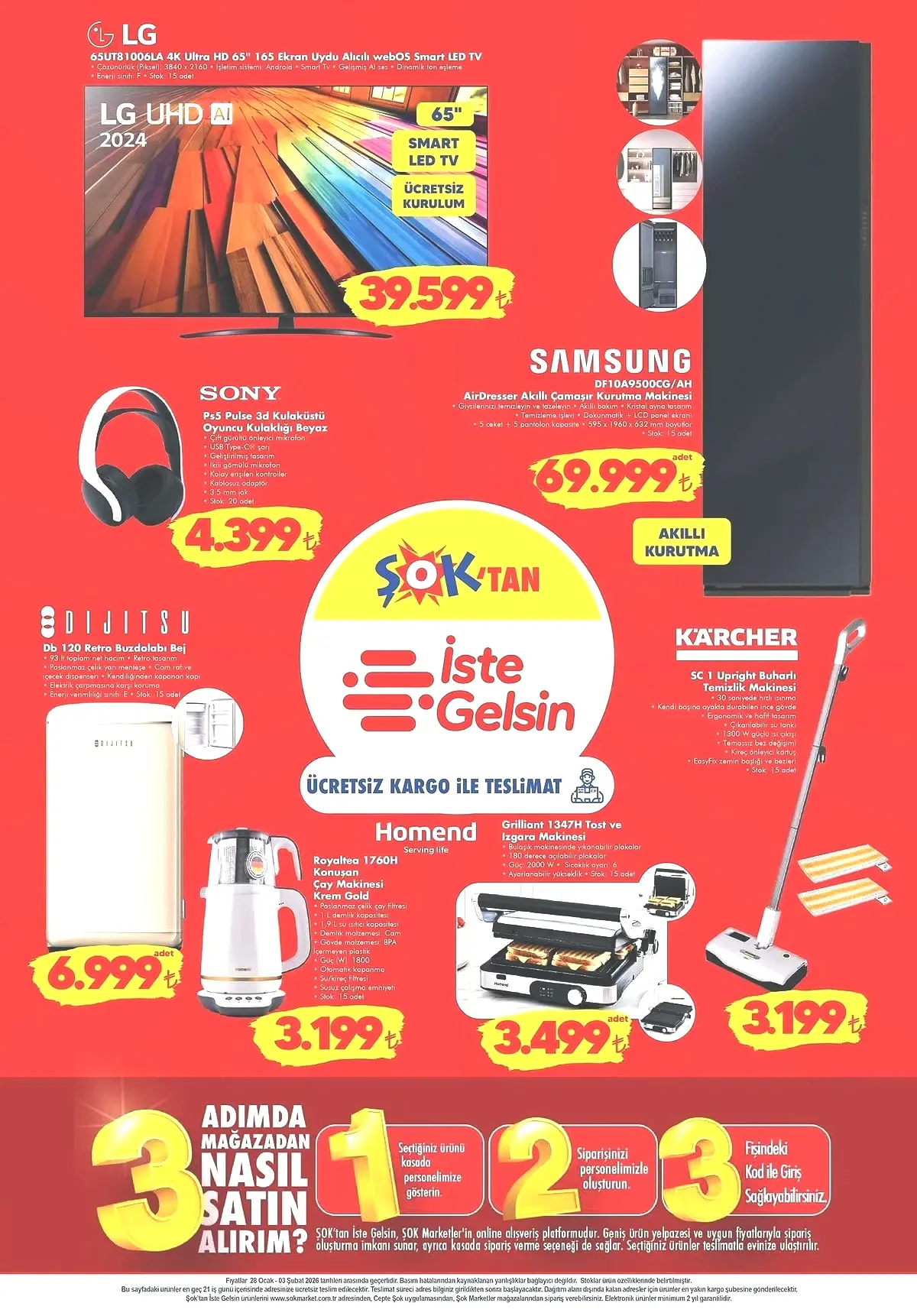 ŞOK market 28 Ocak-3 Şubat 2026 aktüel ürünler kataloğu! ŞOK’a Arzum Tea Blend Çay Makinesi geliyor! - Sayfa 9