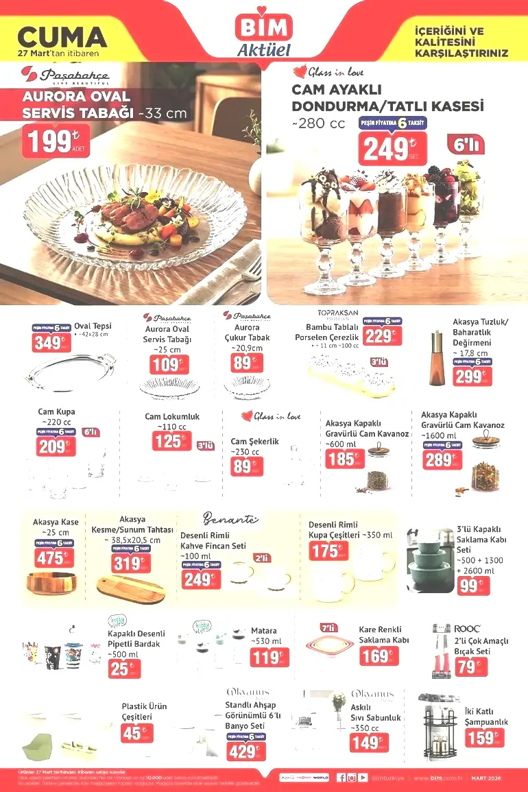 BİM Cuma İndirim Kataloğunu Yayımladı! İşte BİM 27 Mart 2026 BİM Aktüel Kataloğu... resim: 0