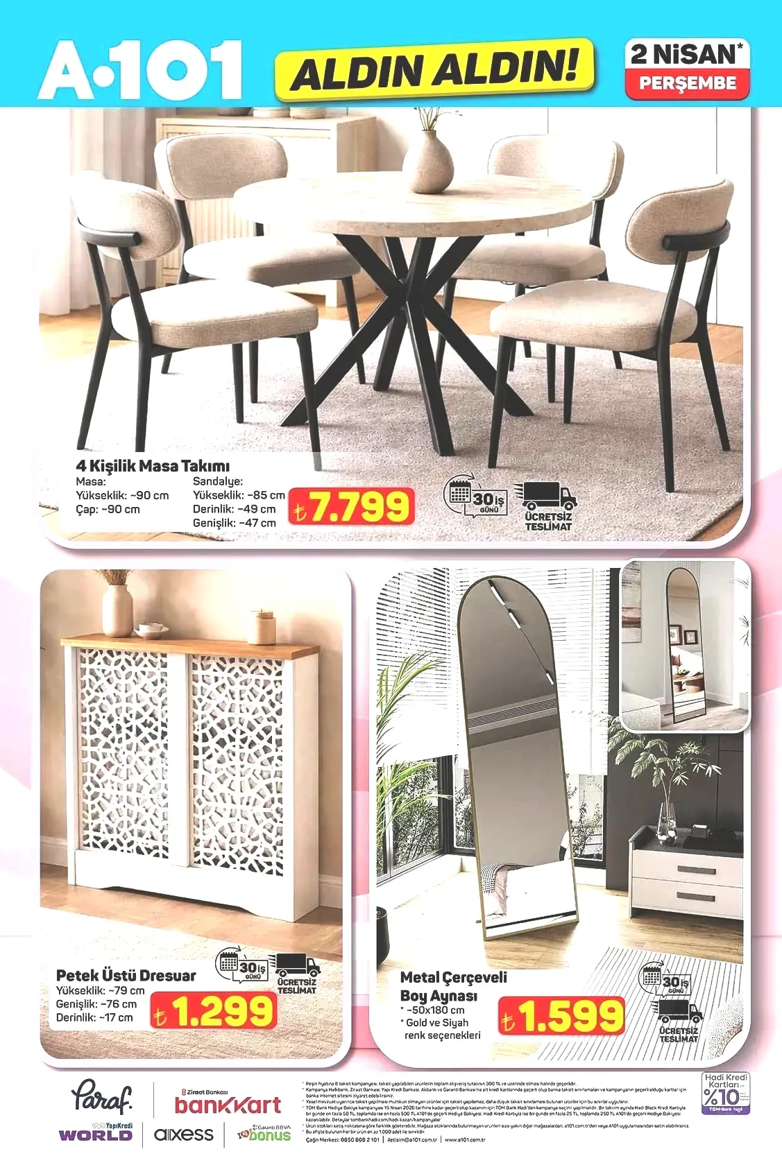 2 NİSAN A101 ALDIN ALDIN AKTÜEL KATALOĞU 2 NİSAN A101 ALDIN ALDIN AKTÜEL KATALOĞU