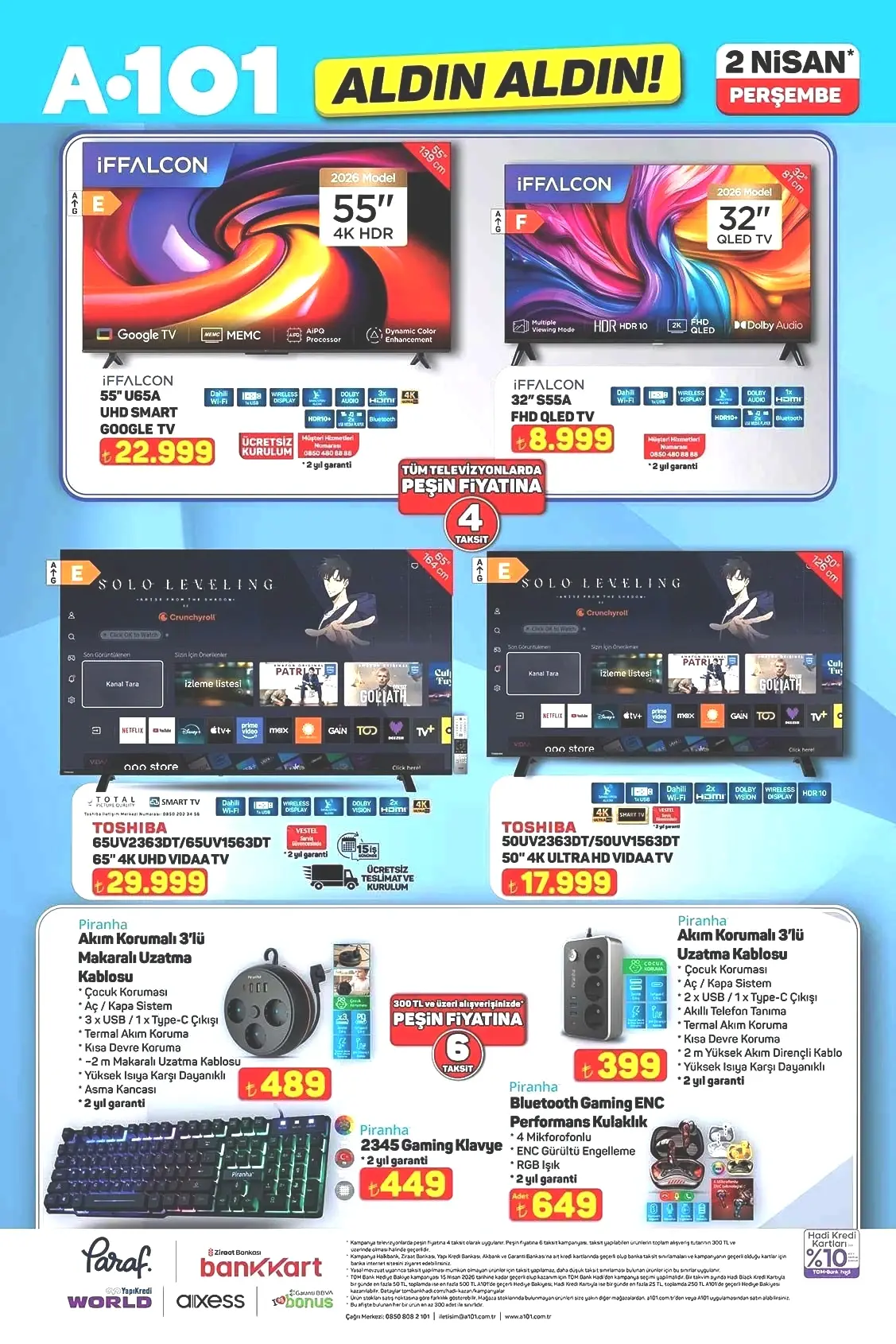 2 NİSAN A101 ALDIN ALDIN AKTÜEL KATALOĞU 2 NİSAN A101 ALDIN ALDIN AKTÜEL KATALOĞU