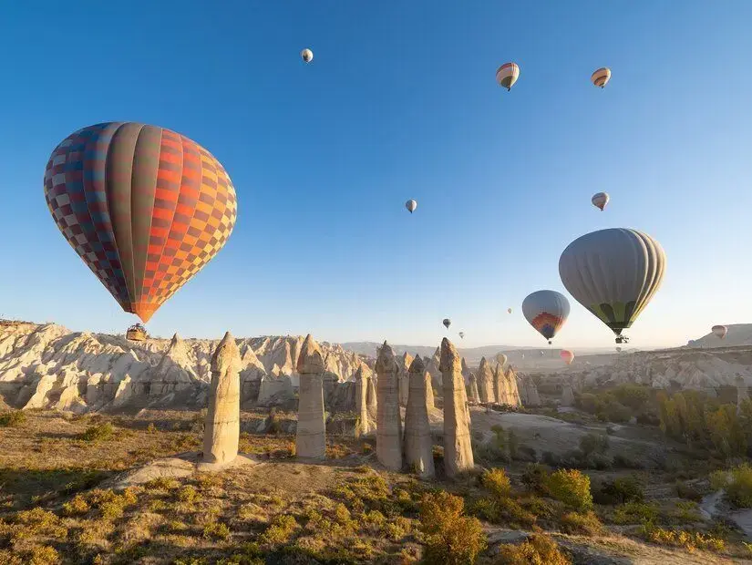 Bağlıdere Vadisi balonların görünümü