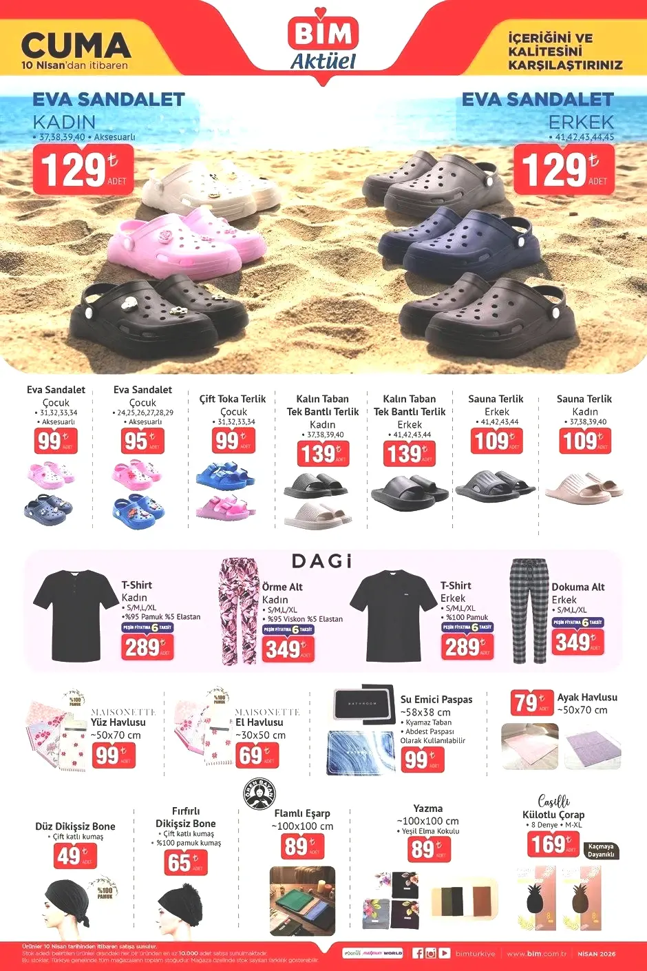 10 NİSAN CUMA BİM AKTÜEL KATALOĞU
