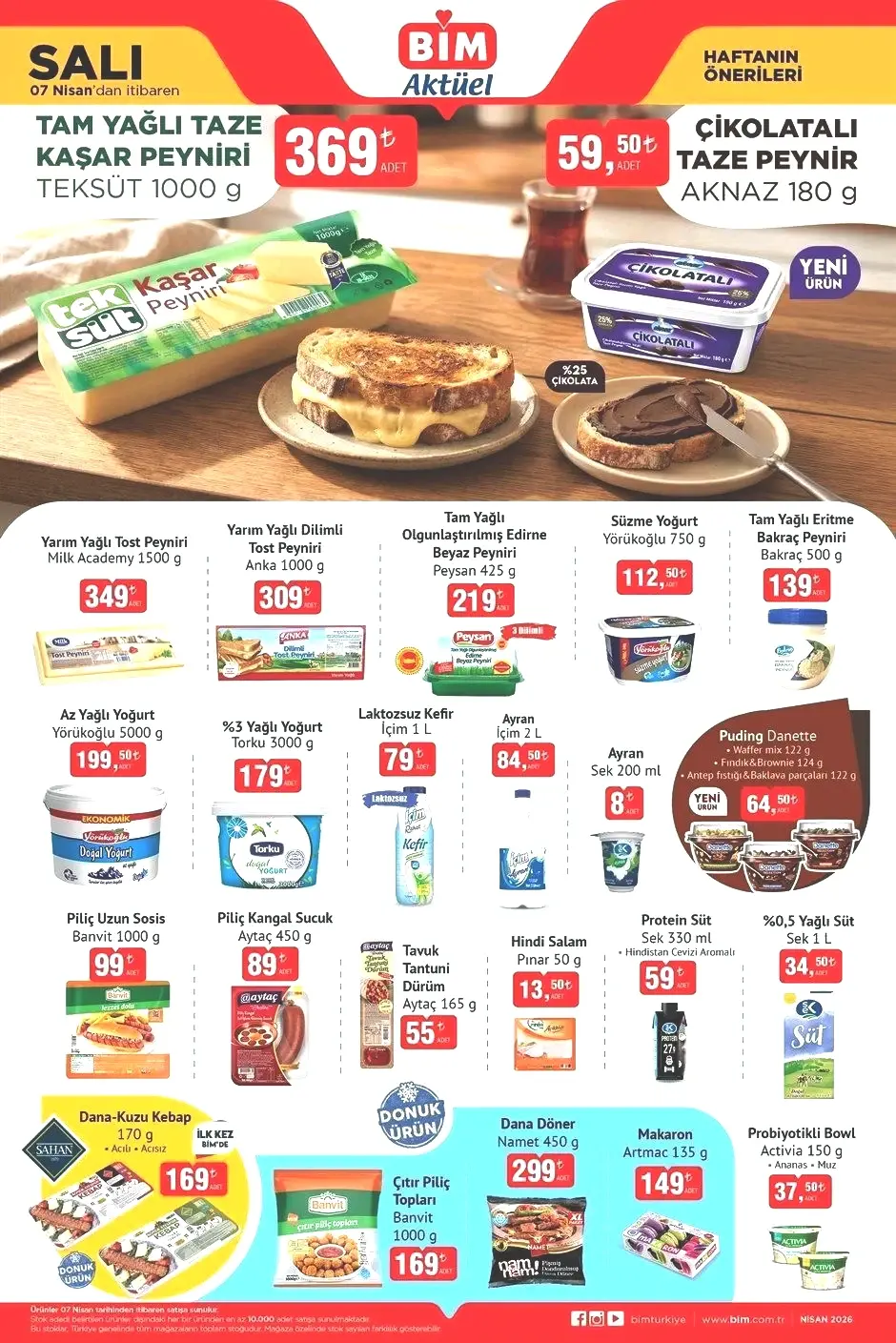 7 NİSAN SALI BİM AKTÜEL KATALOĞU