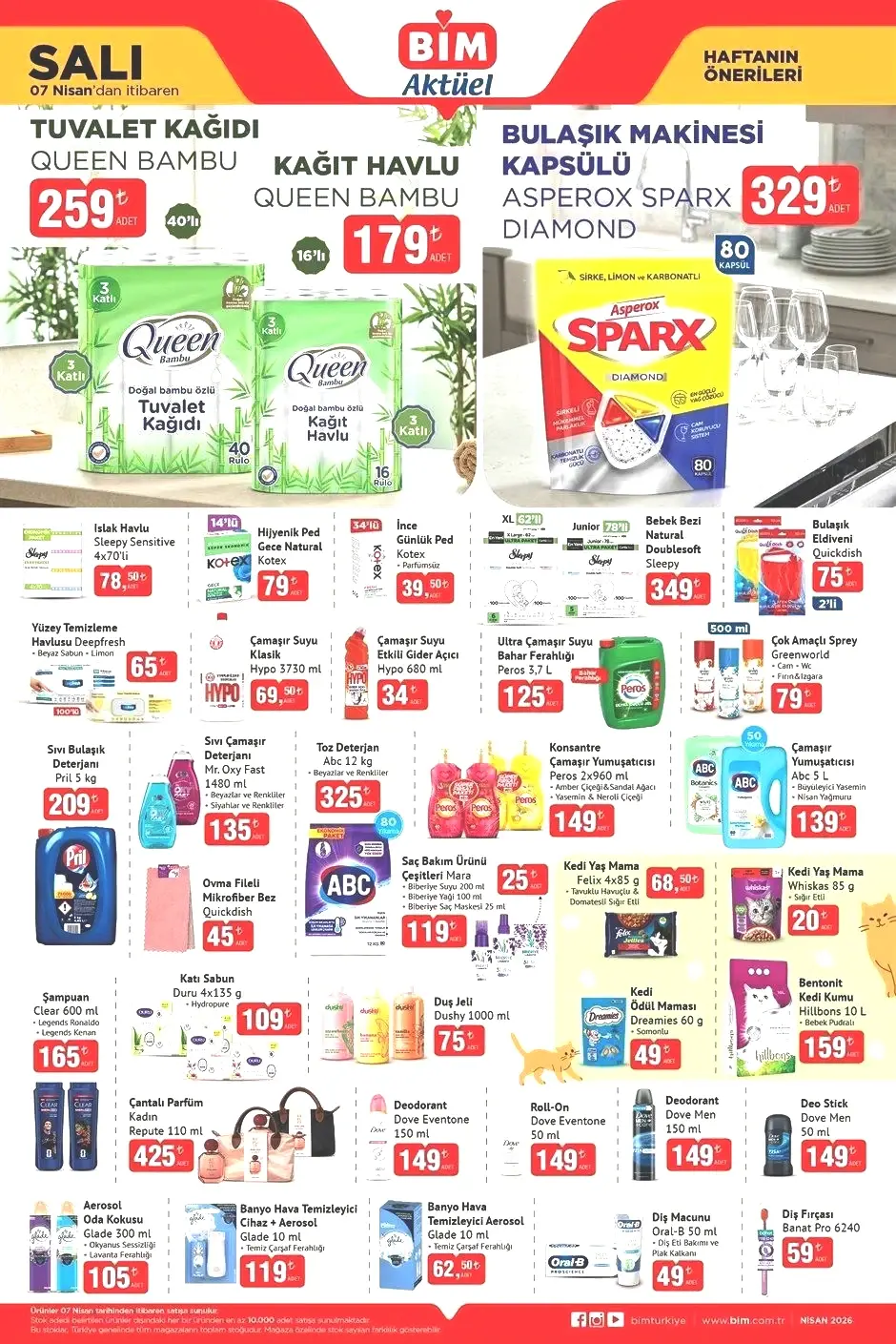 7 NİSAN SALI BİM AKTÜEL KATALOĞU