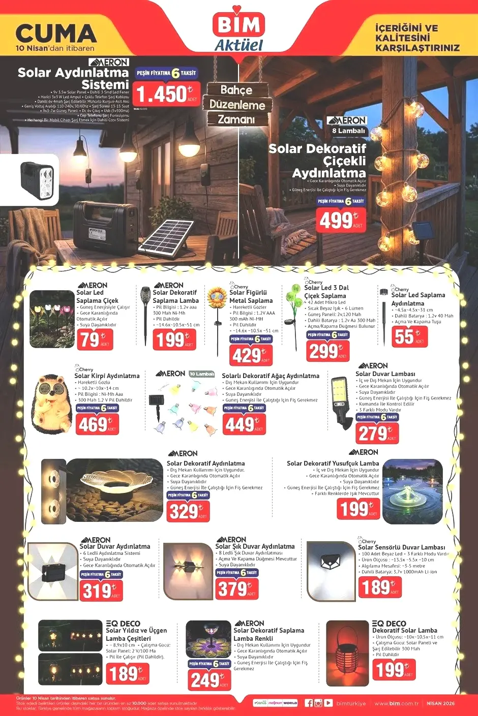 10 NİSAN CUMA BİM AKTÜEL KATALOĞU