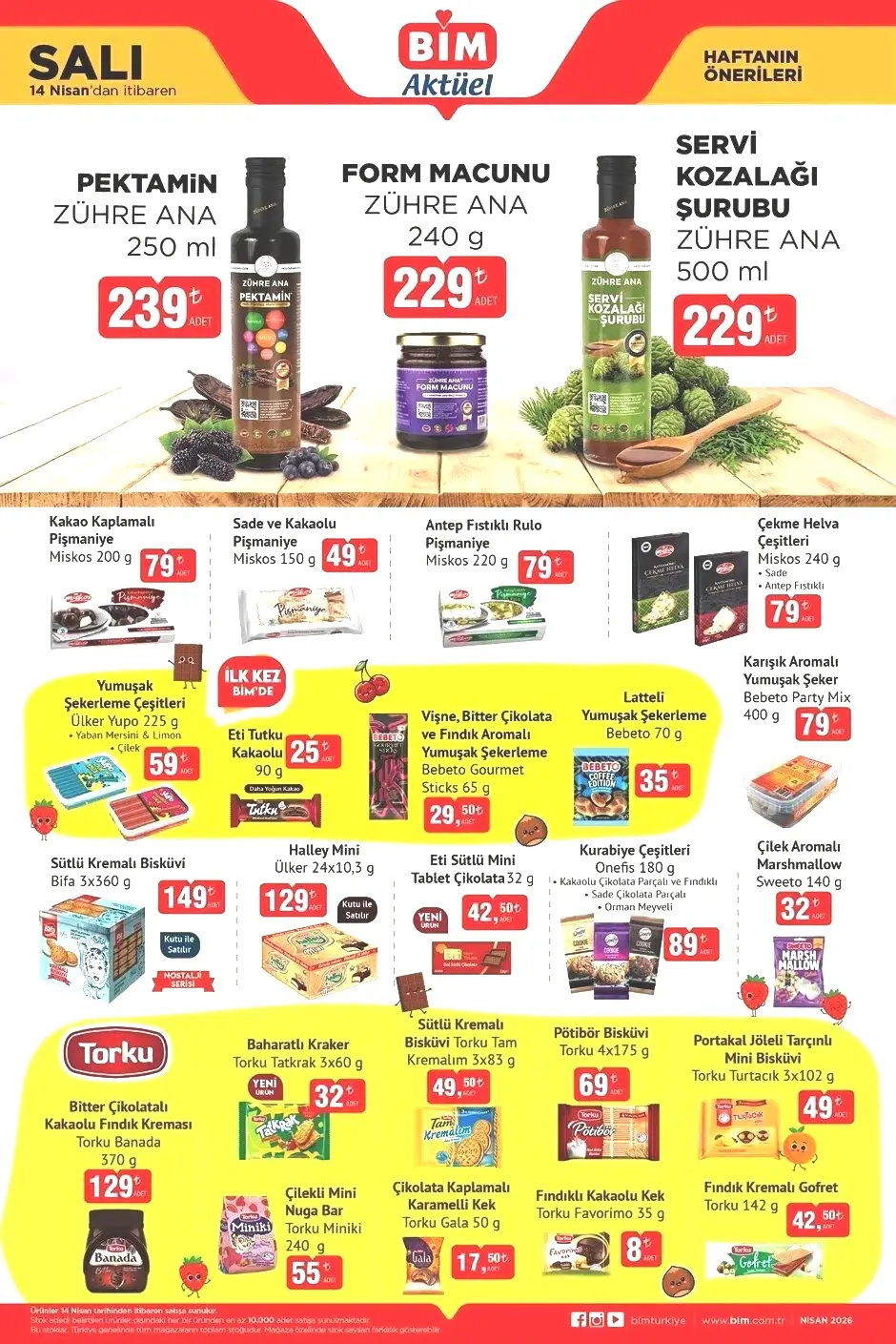 14 NİSAN SALI BİM AKTÜEL KATALOĞU
