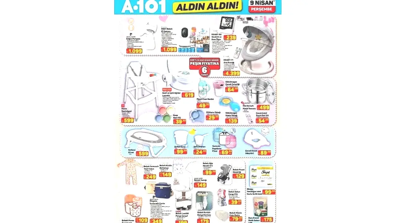 Foto - A101'in 9 Nisan 2026 Aldın Aldın aktüel kataloğu paylaşıldı! A101'in Perşembe aktüel indirim kataloğu