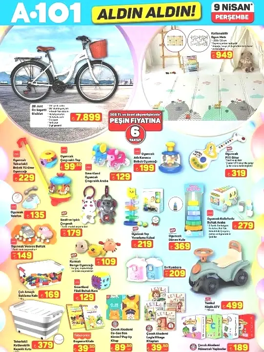 YENİ HAFTA A101 ALDIN ALDIN AFİŞİ 9 NİSAN 2026 || A101 aktüel indirim kataloğu bu Perşembe neler sunuyor A101 broşürü ile ankastre set, şarjlı el süpürgesi, havuz temizleme makinesi, şarjlı LED ışık, bebek kamerası, ana kucağı getiriyor...
